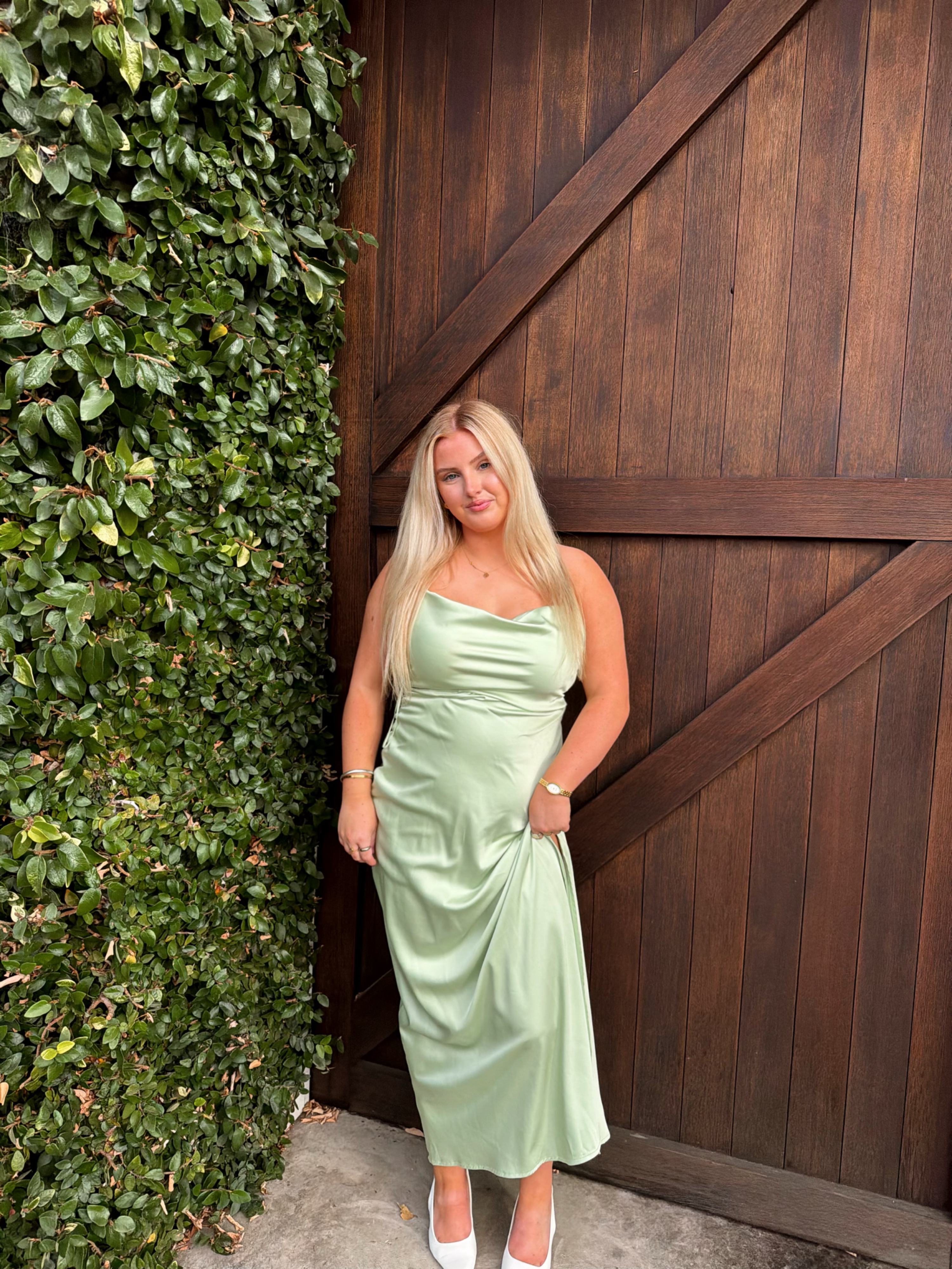 Perfect Stranger Satin Maxi Dress