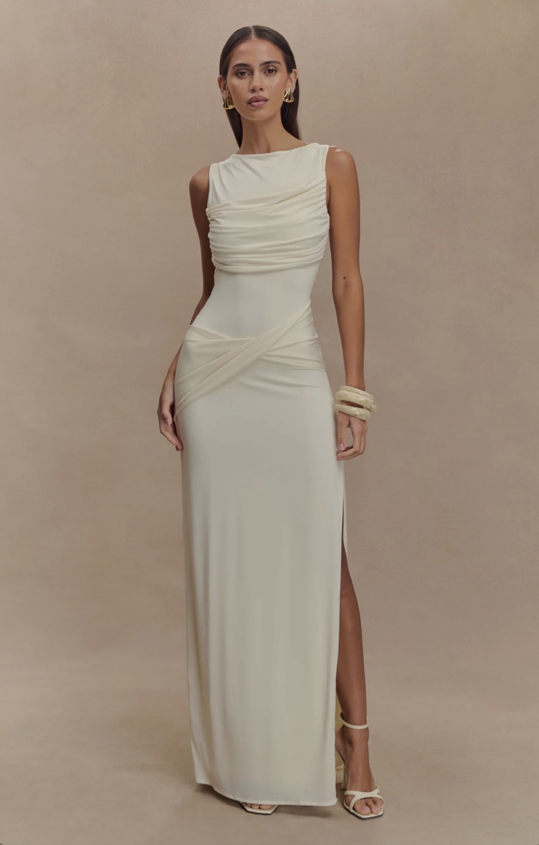 Henley drape maxi 3