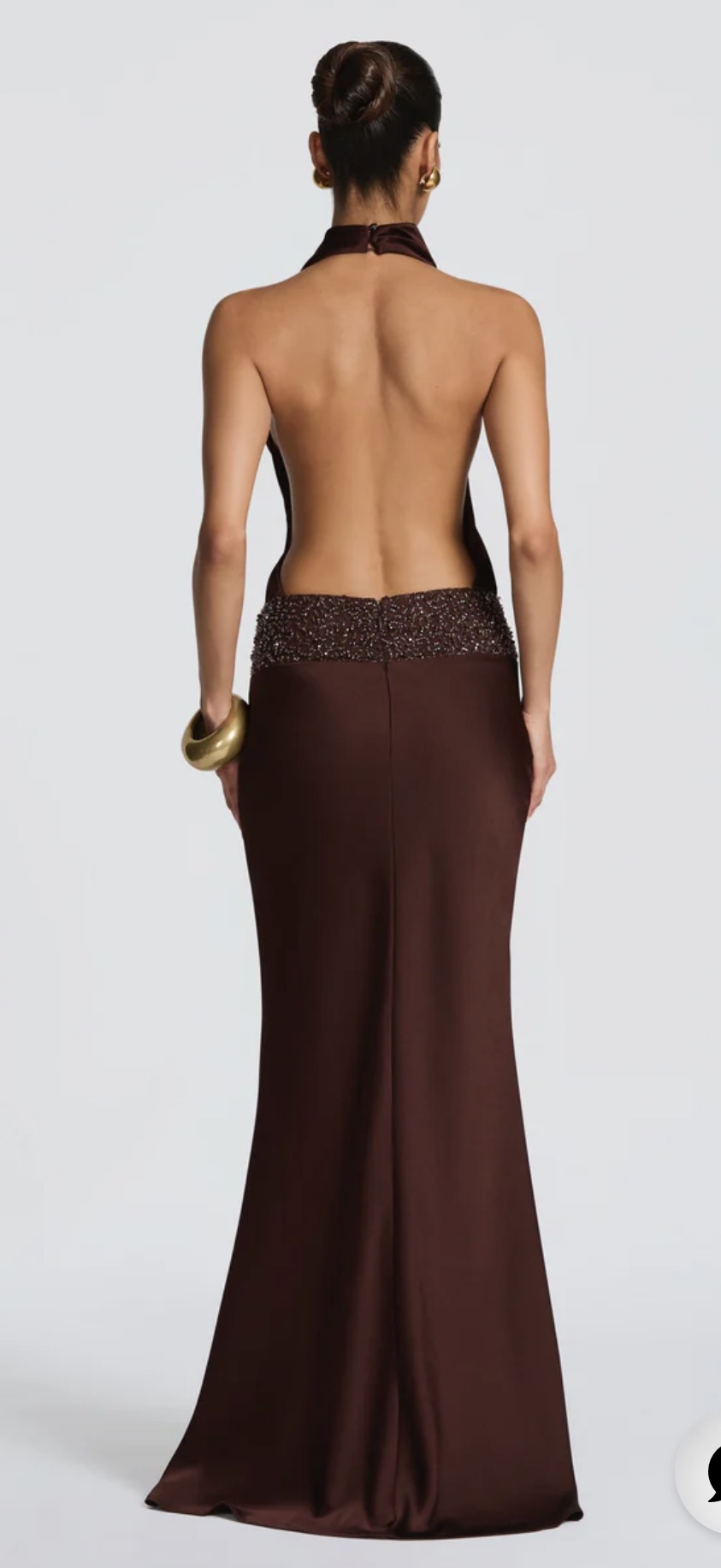 ARMELLE MAXI DRESS - PLUM BROWN 4