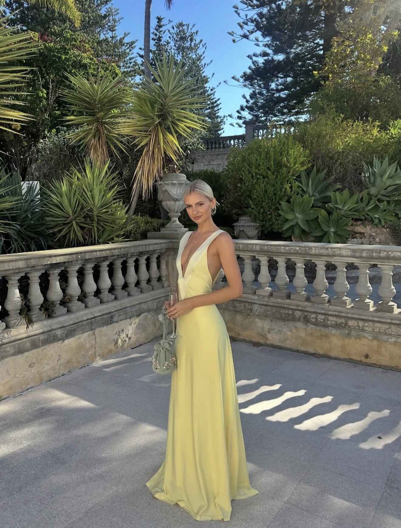 Ance Gria Rosa Gown Lemon