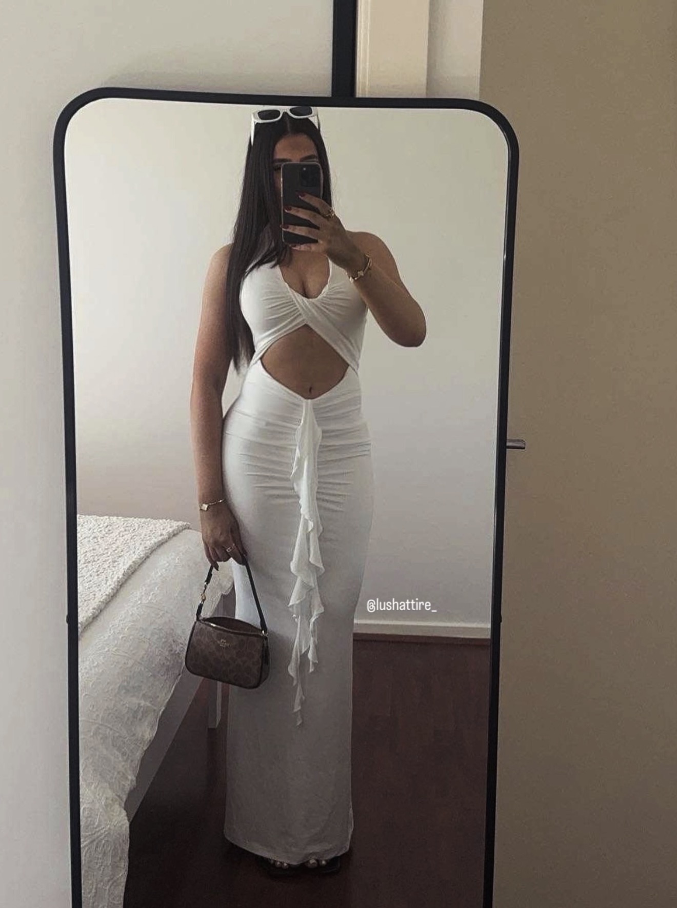 Alana Frill halter mini
