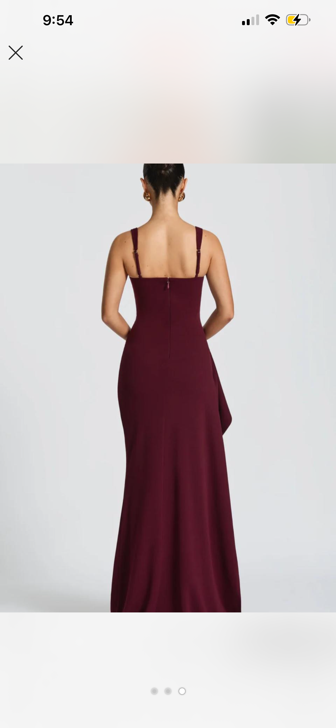 KATANA MAXI DRESS - CHERRY LACQUER 2