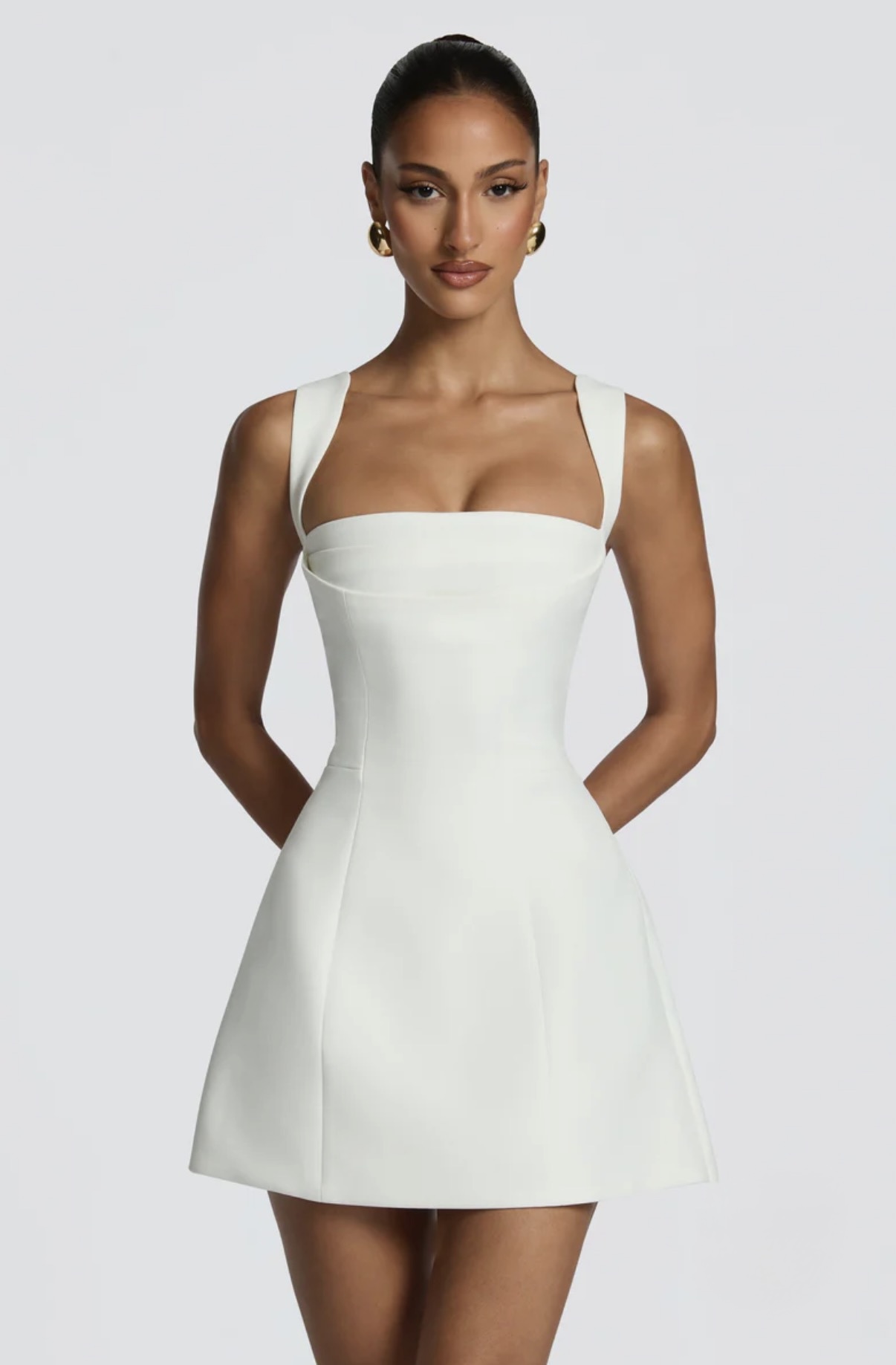 Babyboo Iona Mini Dress in Ivory