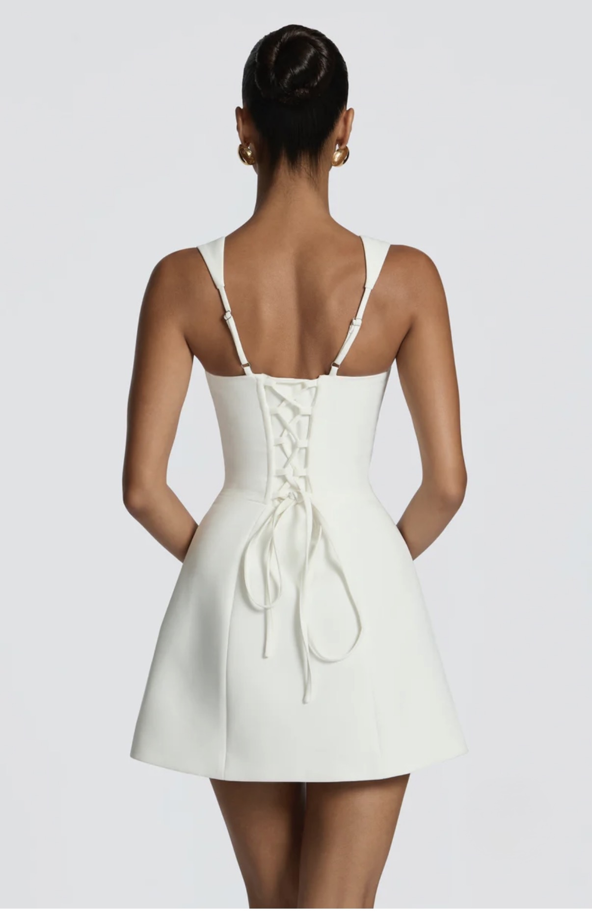 Babyboo Iona Mini Dress in Ivory 2