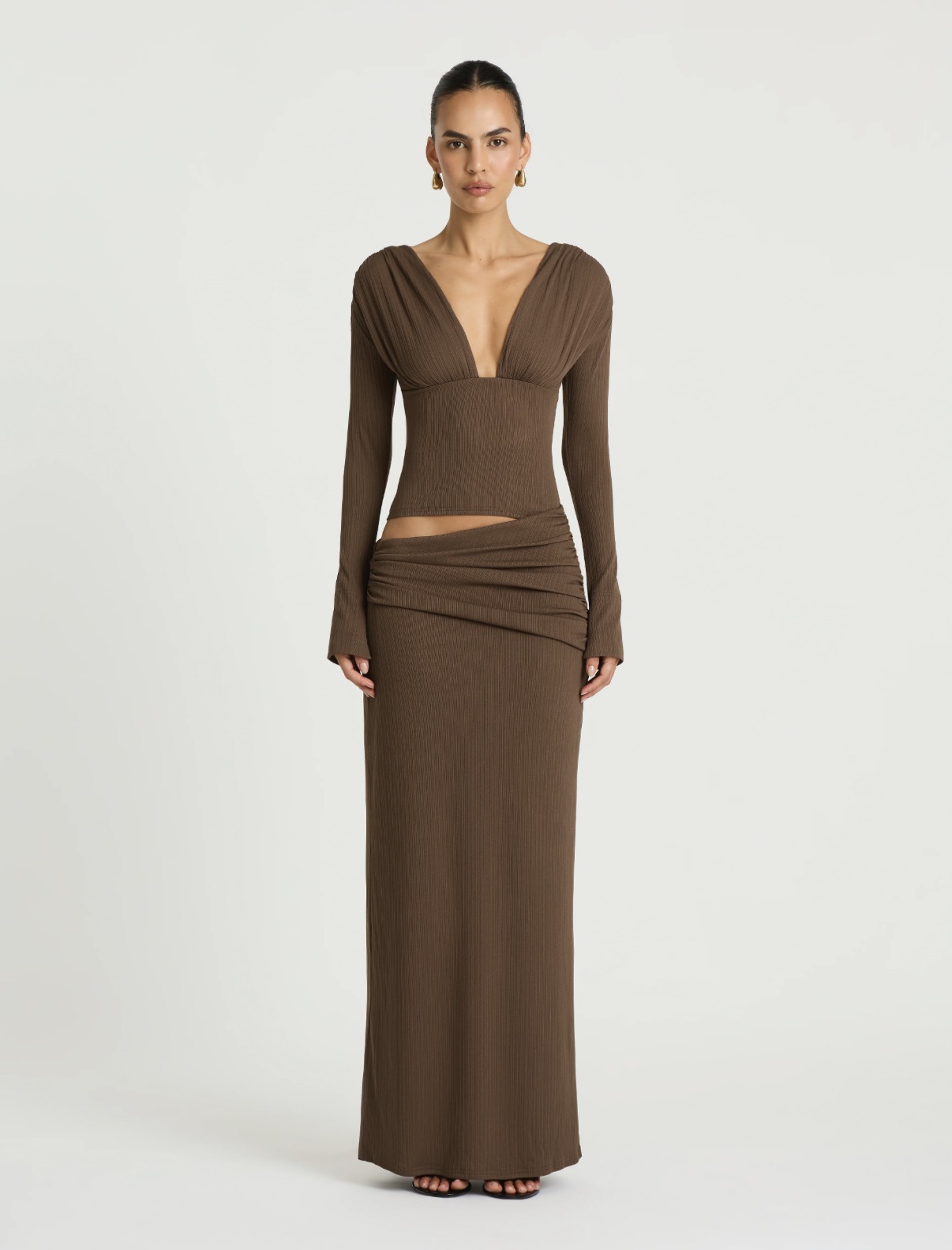 Agnes Maxi Dress - Chocolate 🤎