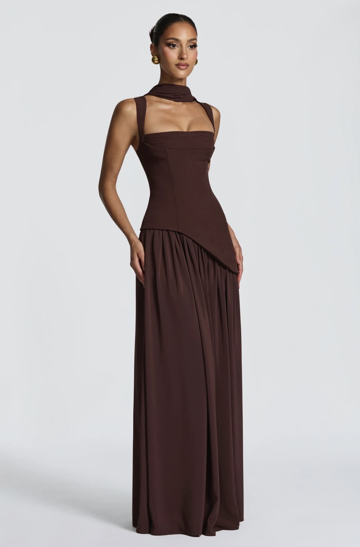 Tullulah Maxi Dress in Plum Brown  🤎 2