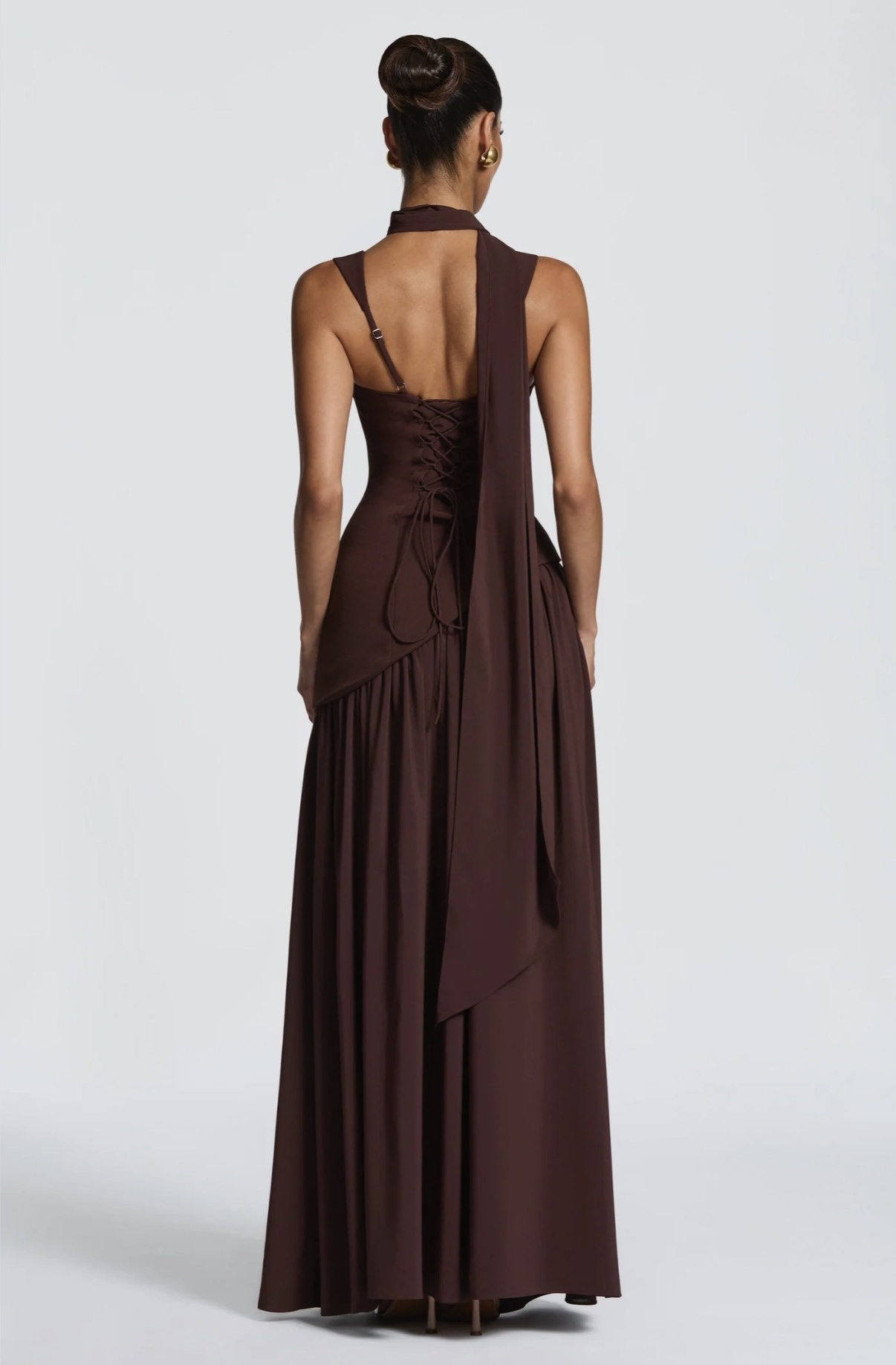 Tullulah Maxi Dress in Plum Brown  🤎 3