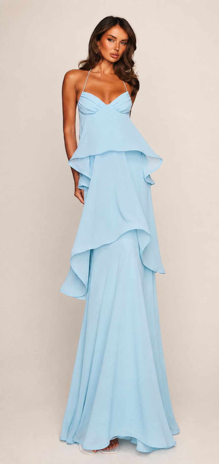 Twirl With Me Maxi Dress in Baby Blue 🦋 2