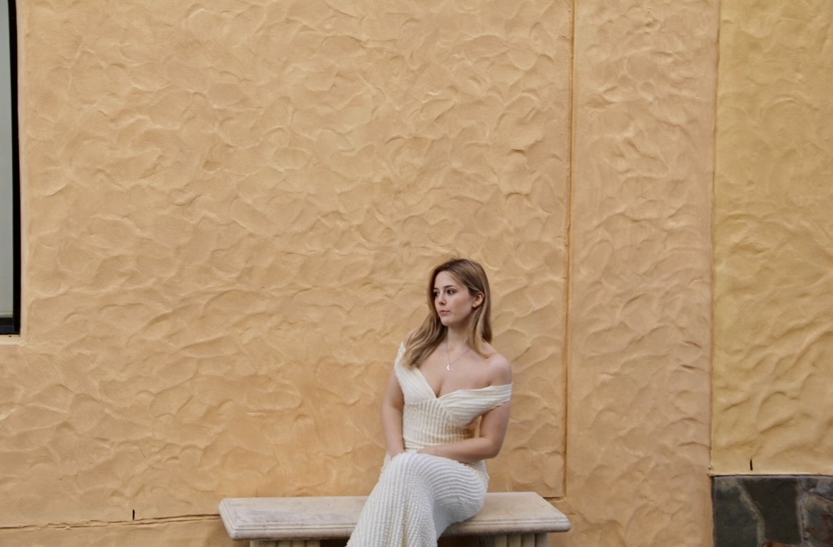 Peppermayo Off Shoulder Knit Maxi