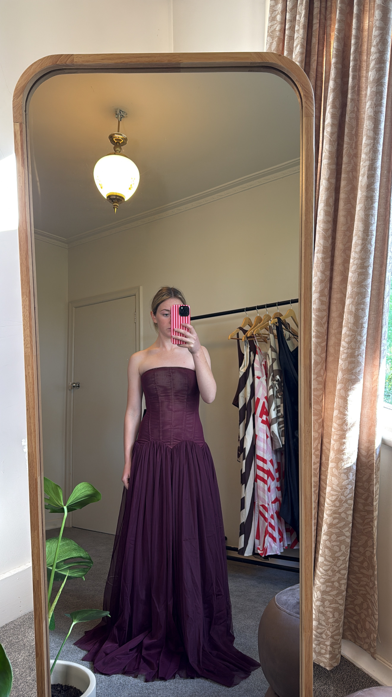 White fox Magic Muse dress in fig 2