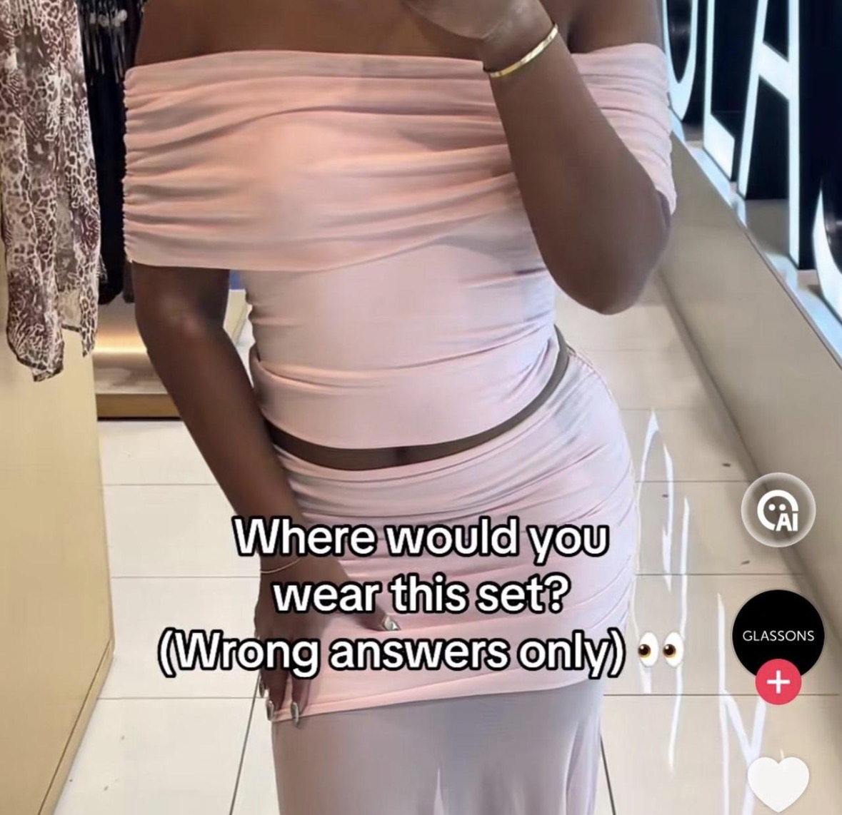 Off shoulder ruched maxi skirt set 2