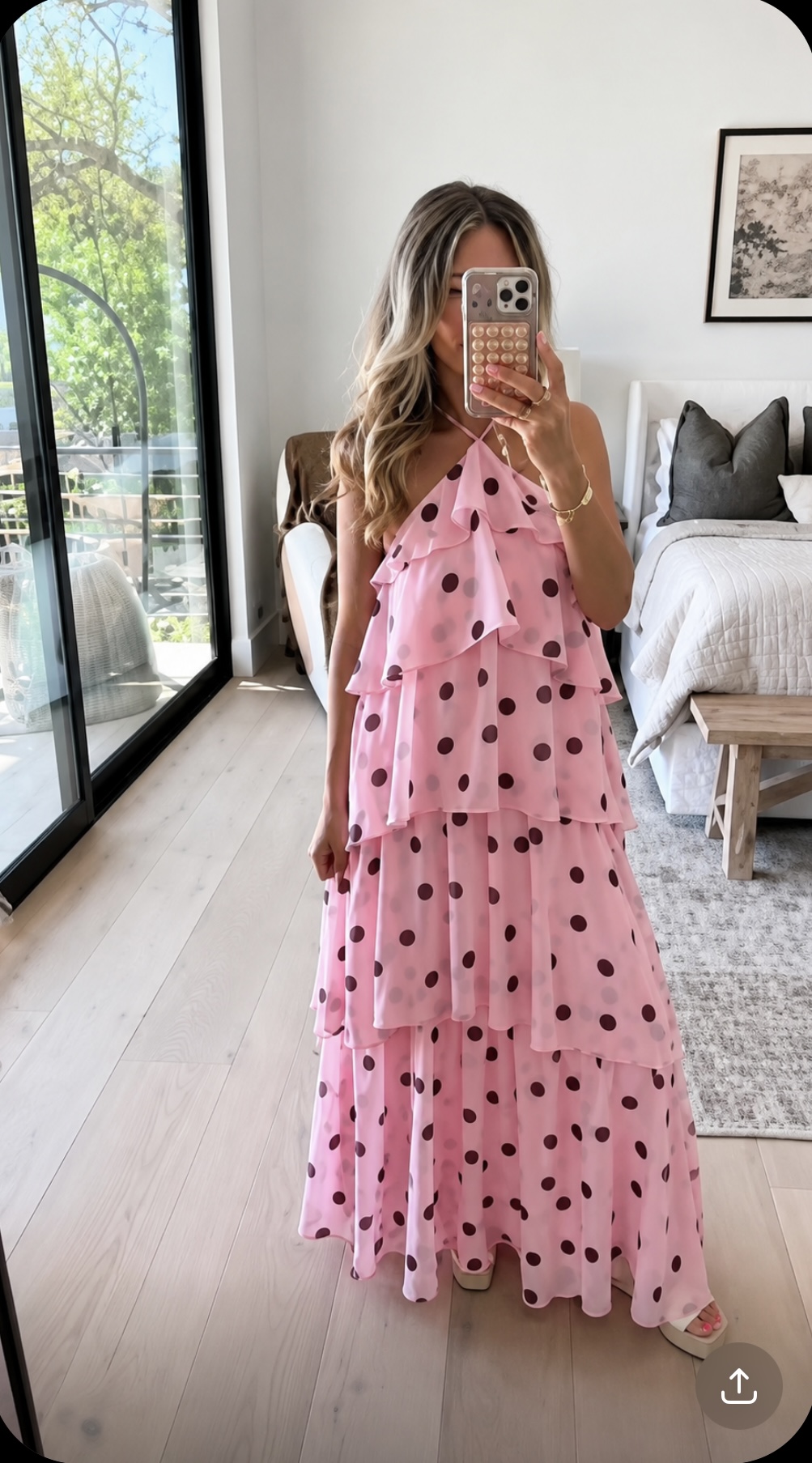 Petal and Pup Chasity halter neck maxi dress