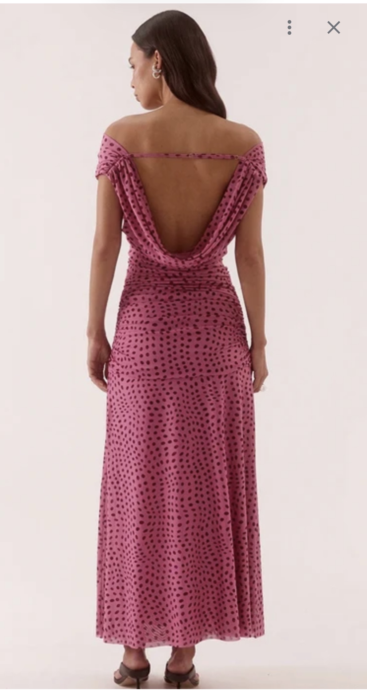 Zuri mauve spotted dress 3
