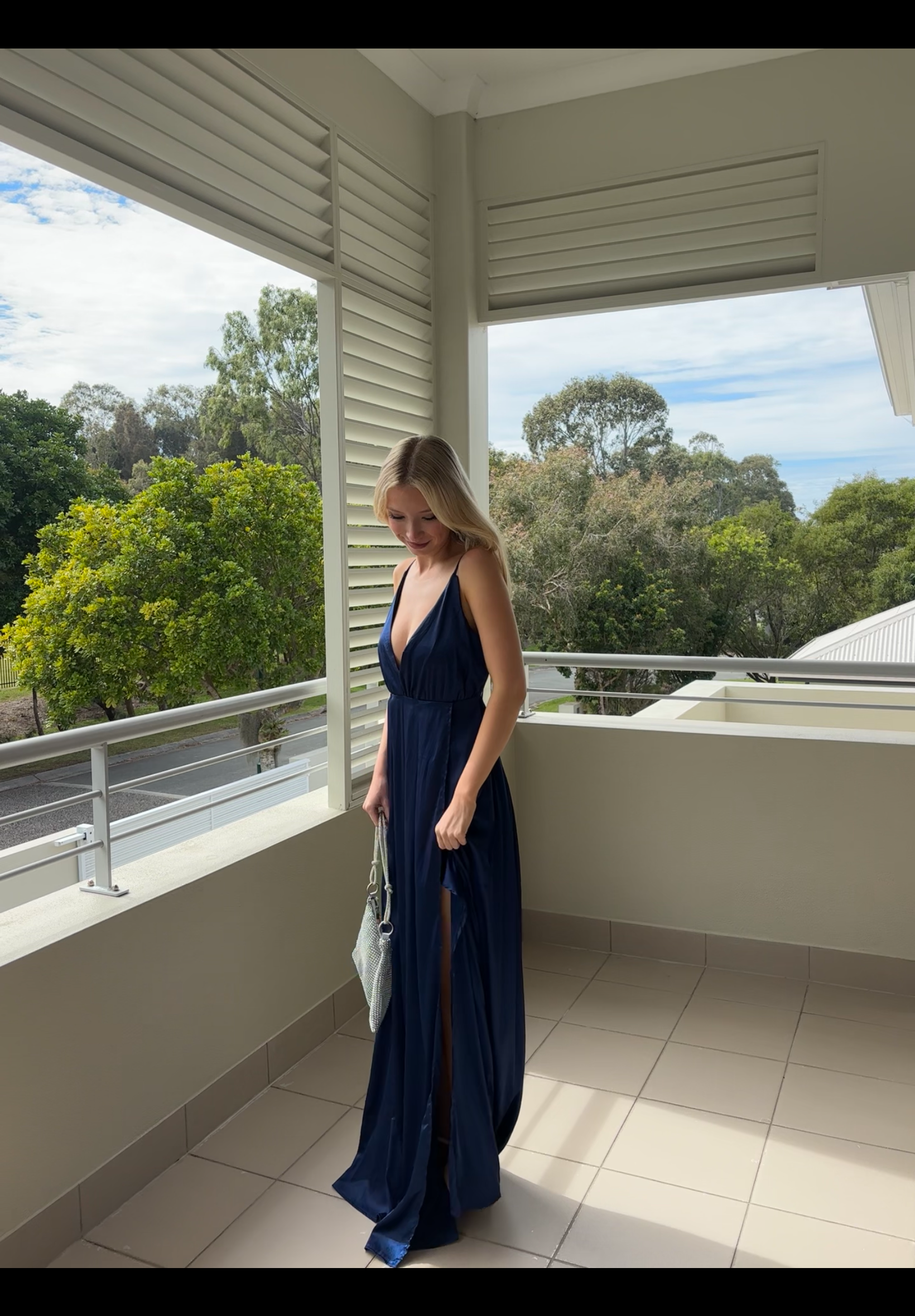 Navy vinted formal dress