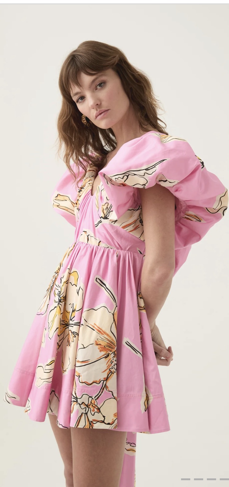 Gretta bow back mini dress 2