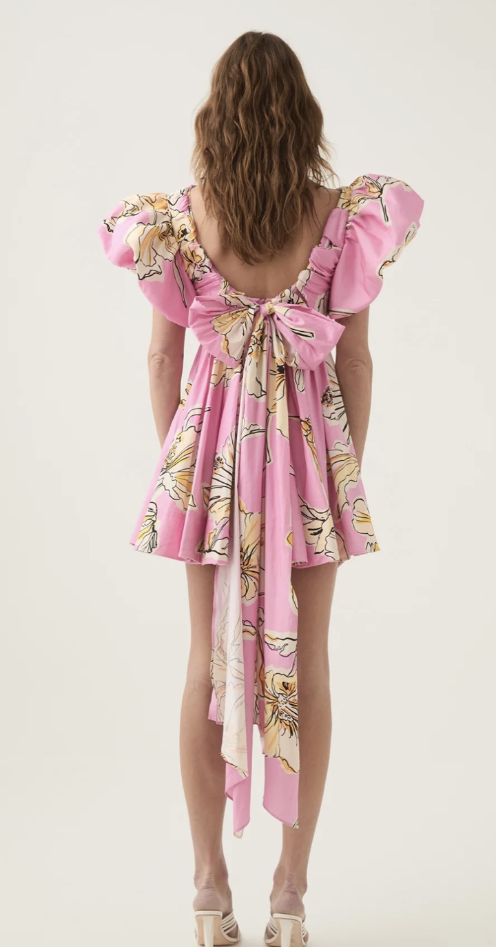 Gretta bow back mini dress 3