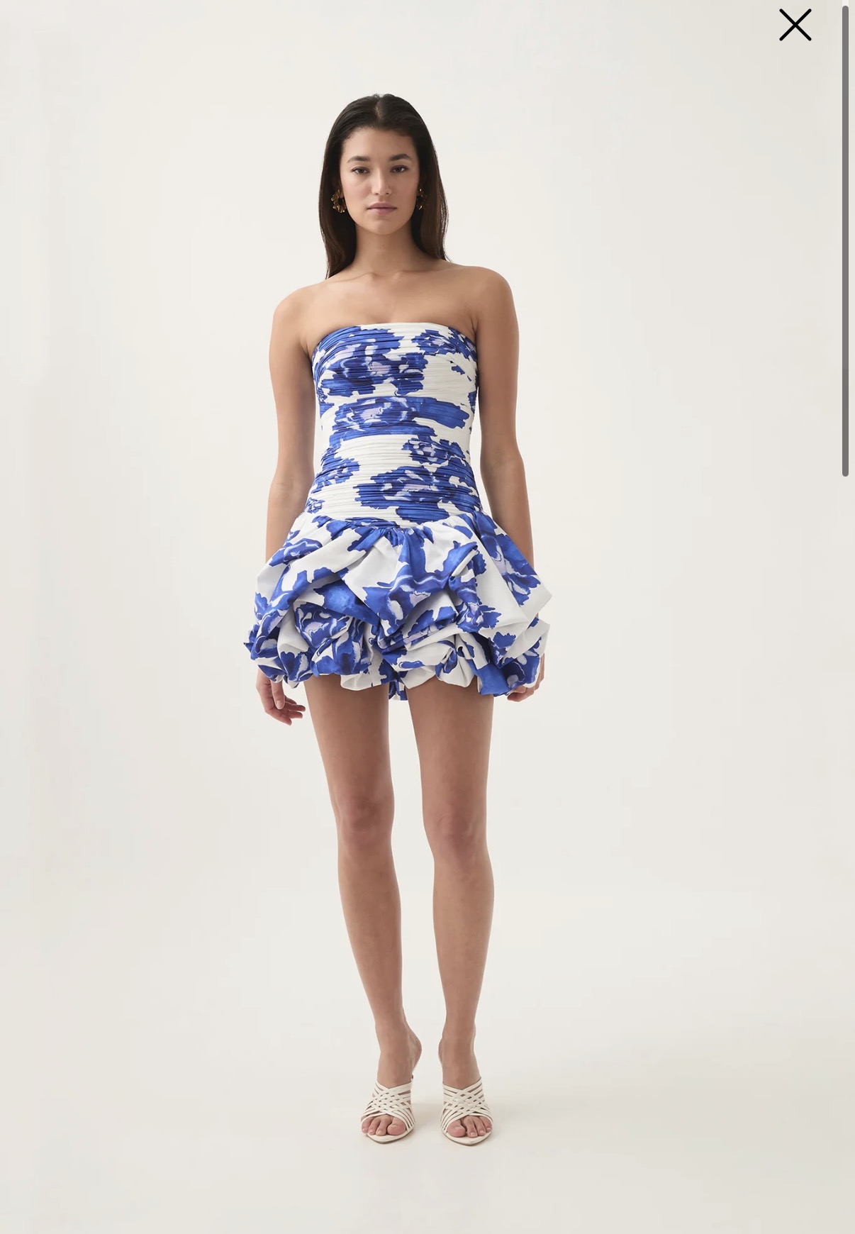 Violette bubble hem dress
