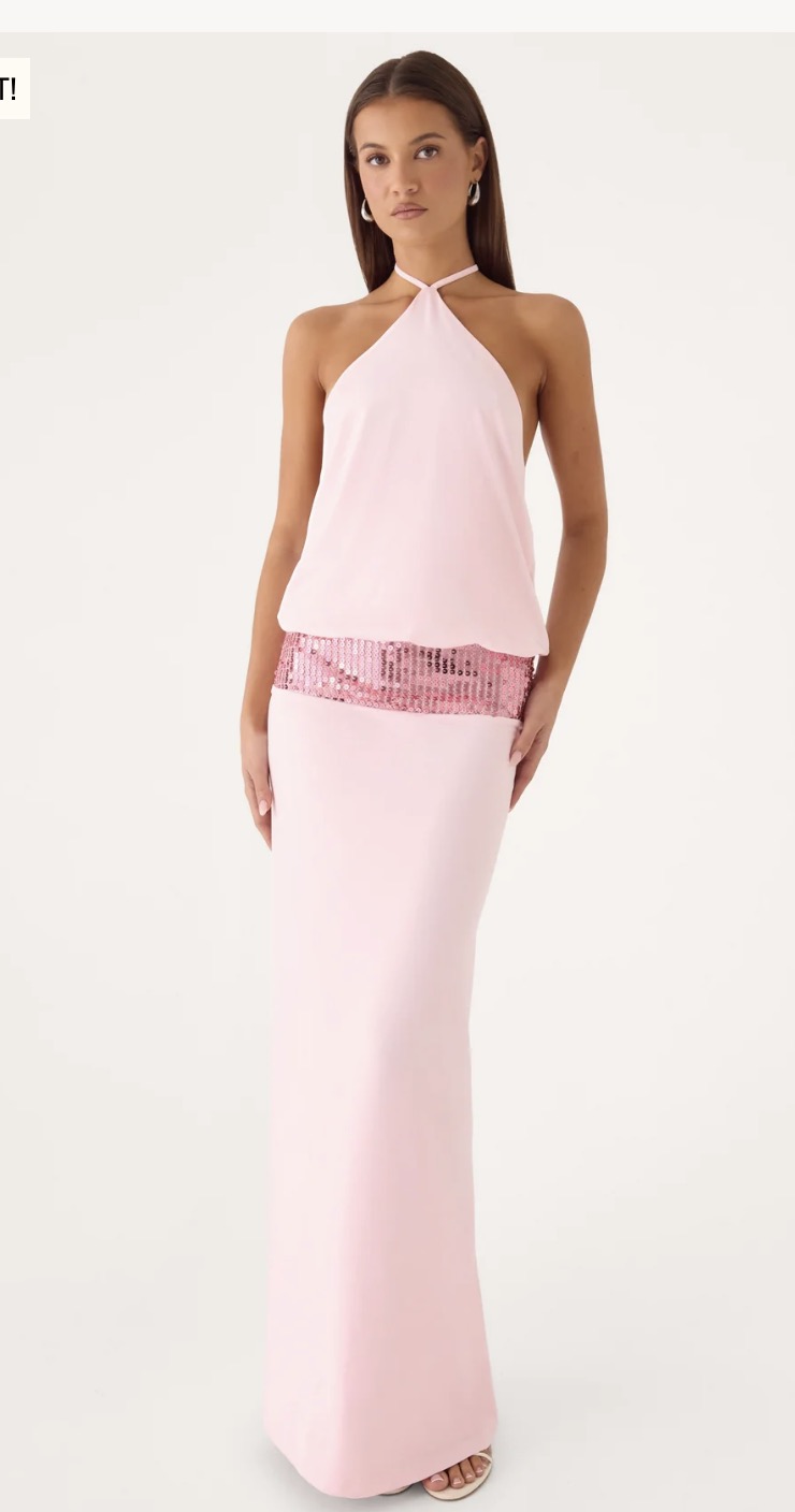 Marcie halter maxi dress