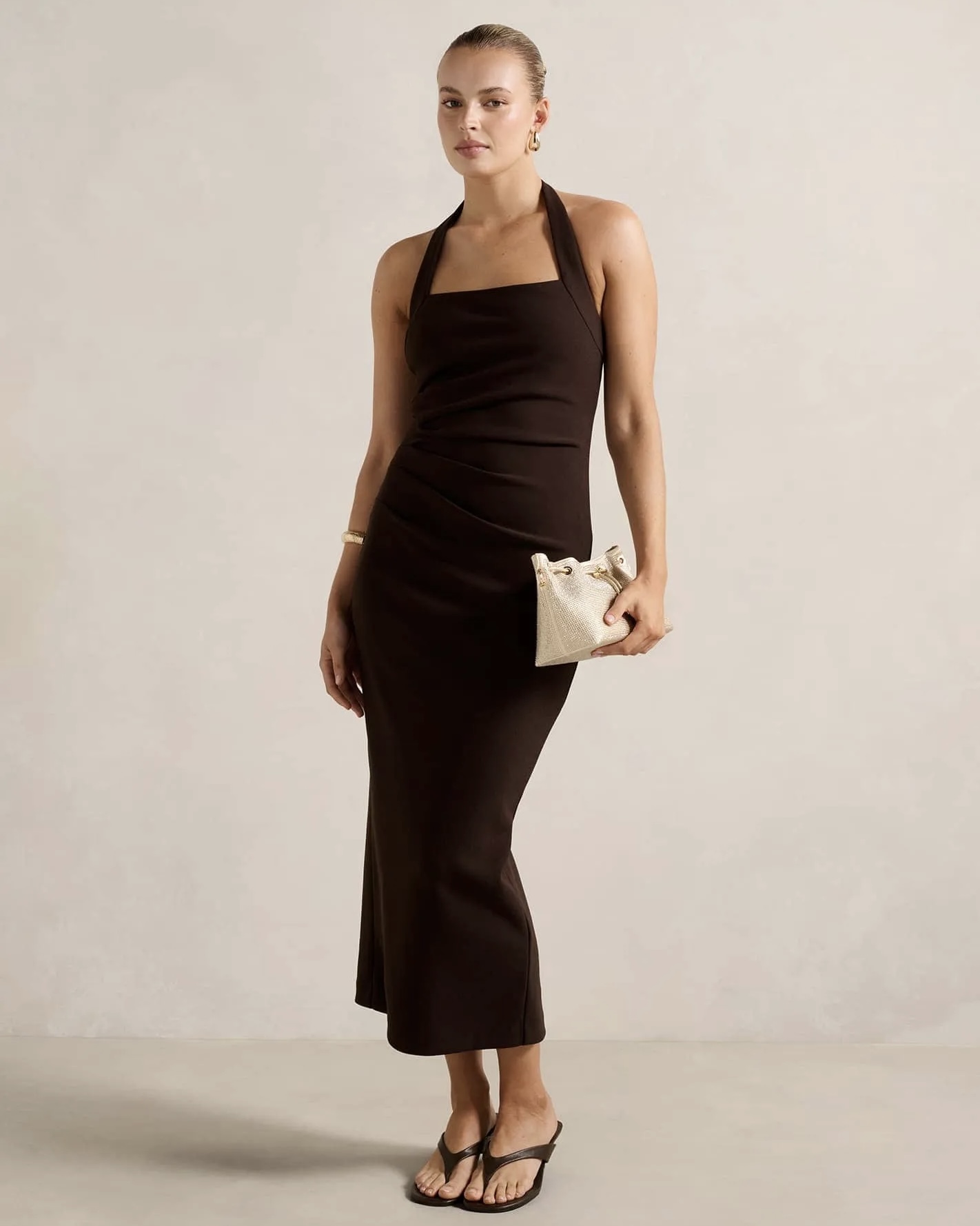 Forever New Georgie Halter Ruched Bodycon