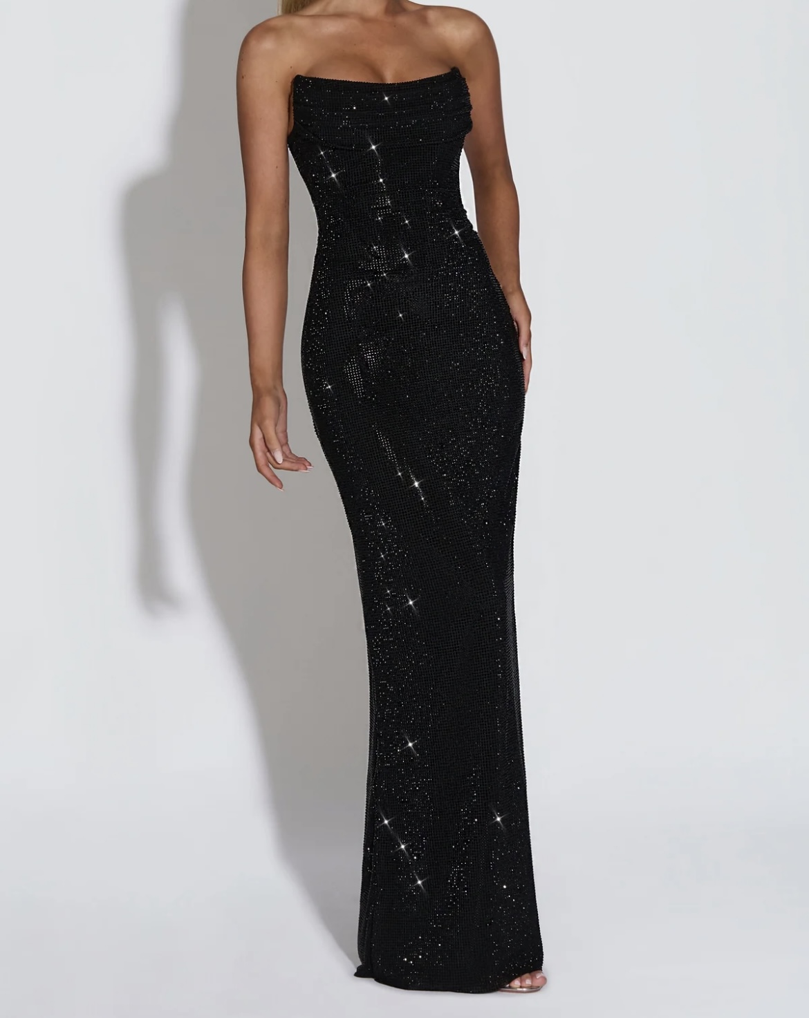 Babyboo Black Mirabella Maxi Dress and scarf