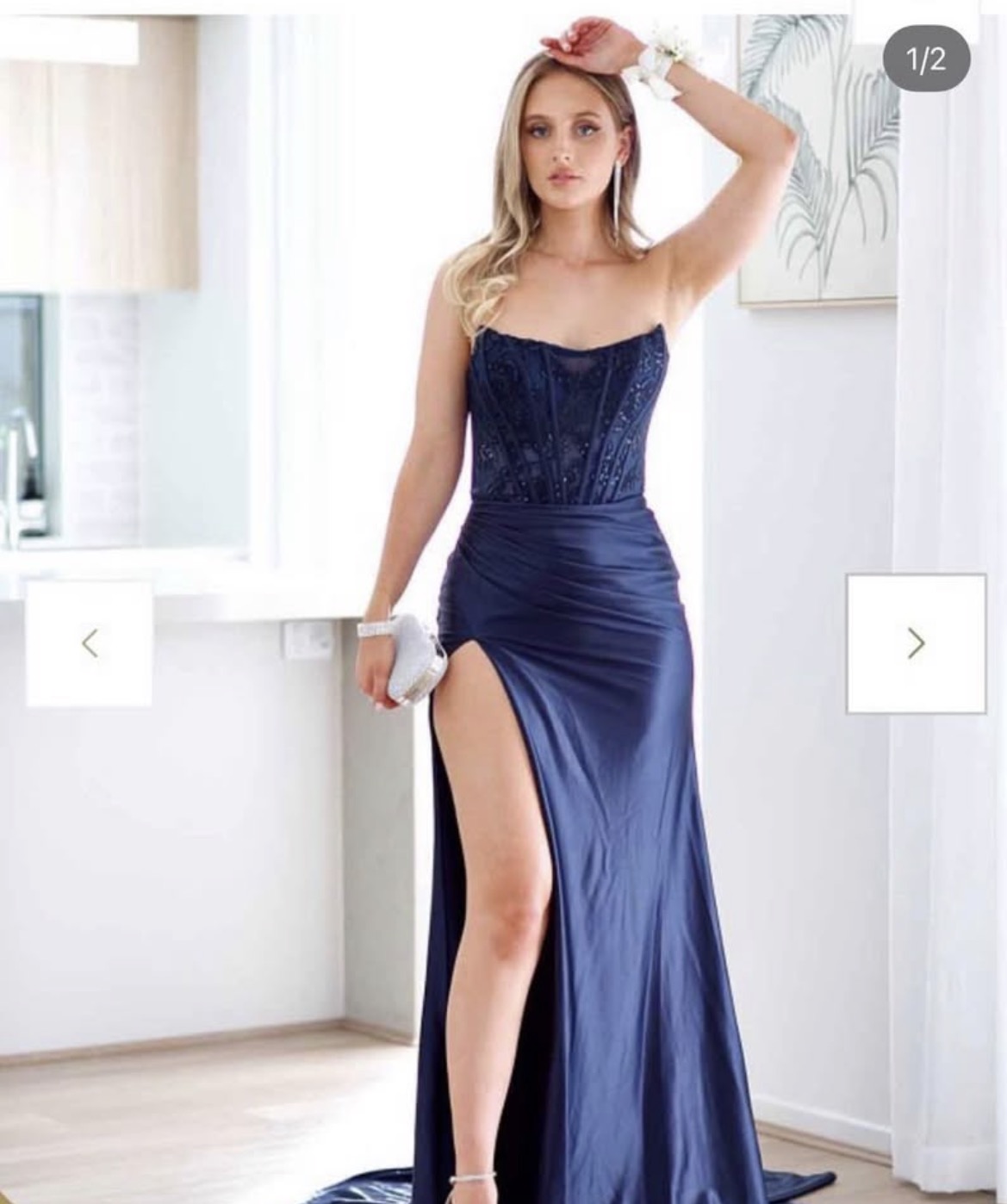 Miss Runway Pixie Corset Lace Formal Dress
