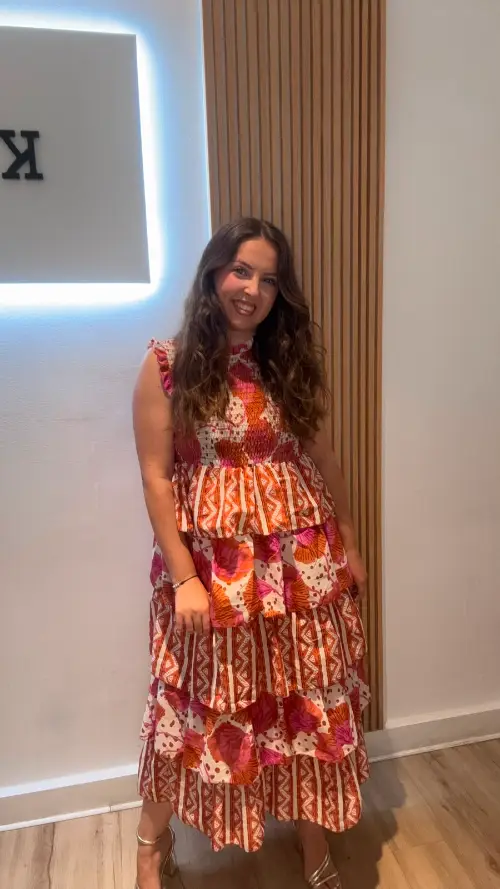 Vestido volantes 