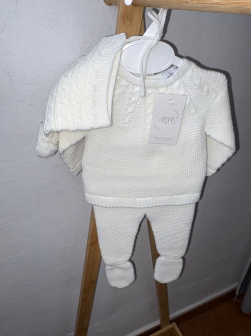 Conjunto tres piezas lana talla 1 y 2