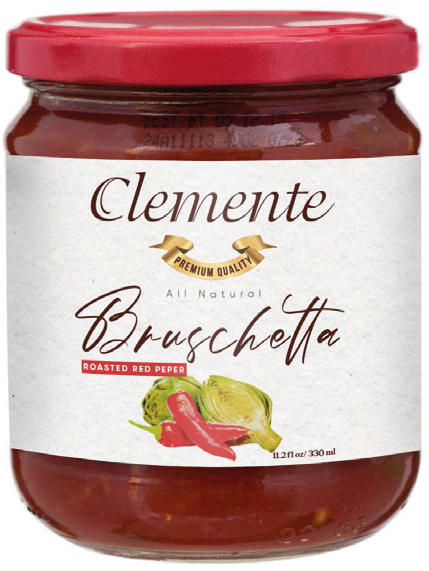 Clemente Bruschetta, Roasted Red Pepper,in 10.88 fl oz / 320