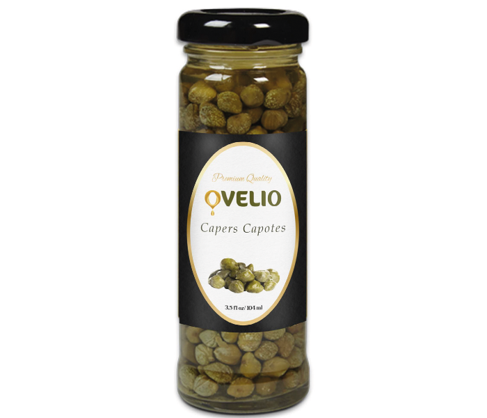 Ovelio Capers Capotes,in 3.5 fl oz / 104 Ml. & 10.2 fl oz / 300