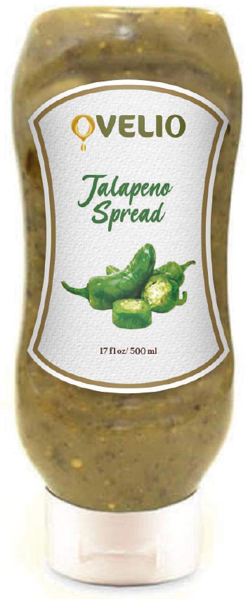 Ovelio Jalapeno Spread,in 17 fl oz / 500 Ml.