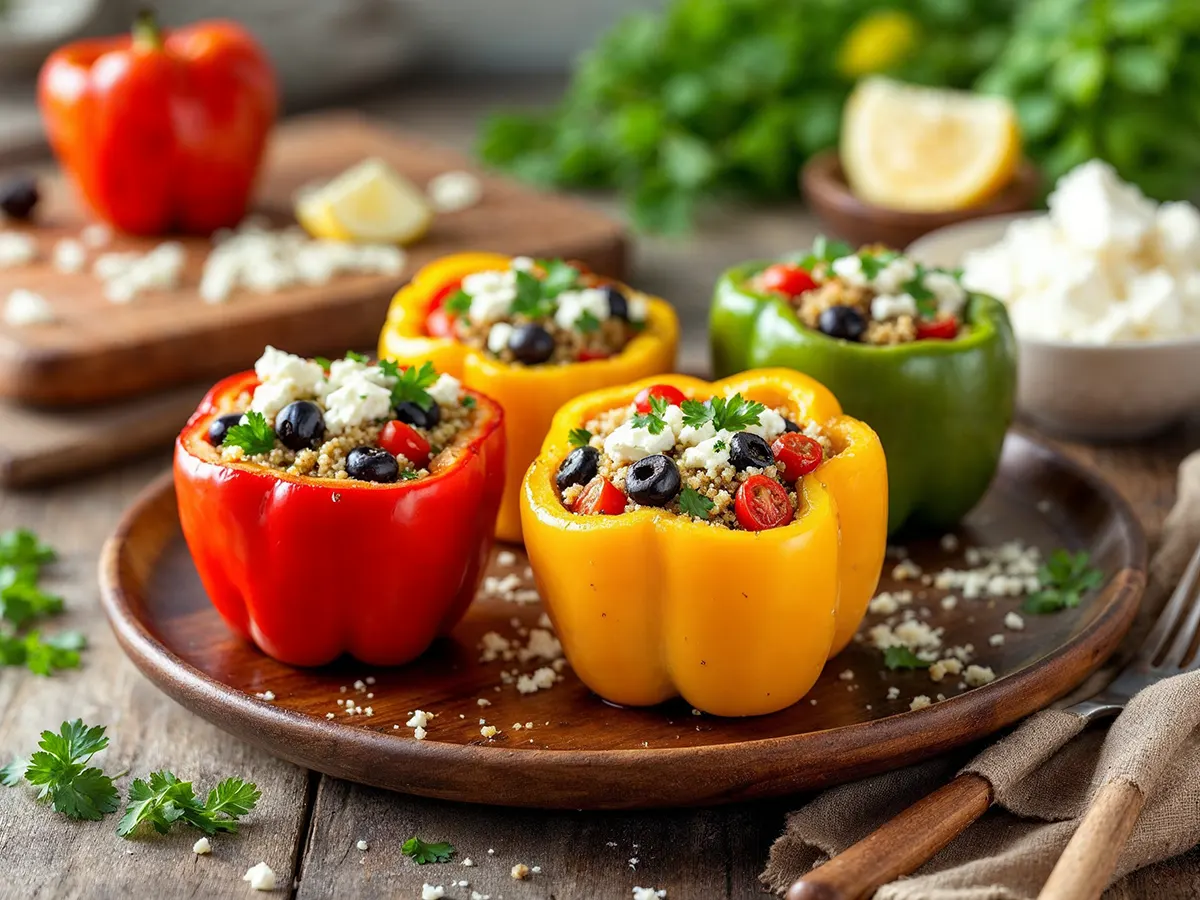 Mediterranean Stuffed Bell Peppers