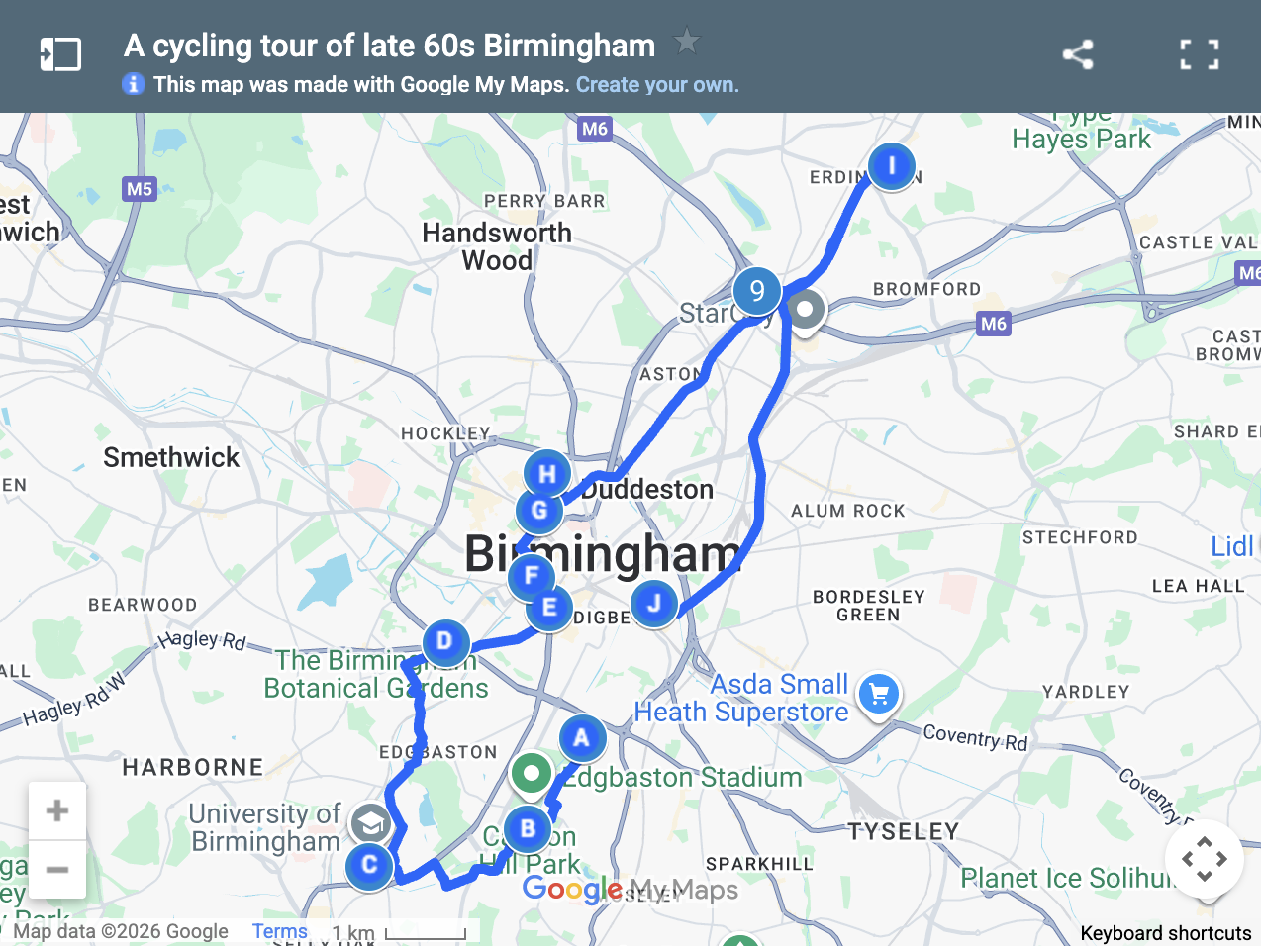 Flatpack ’68 Cycling Map