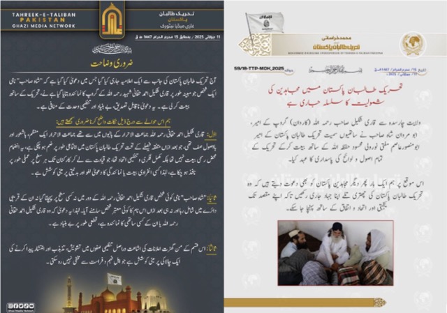 Militant group allegiance resurfaces rifts within Tehrik-i-Taliban Pakistan