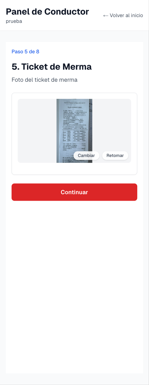 Entrega - Ticket merma