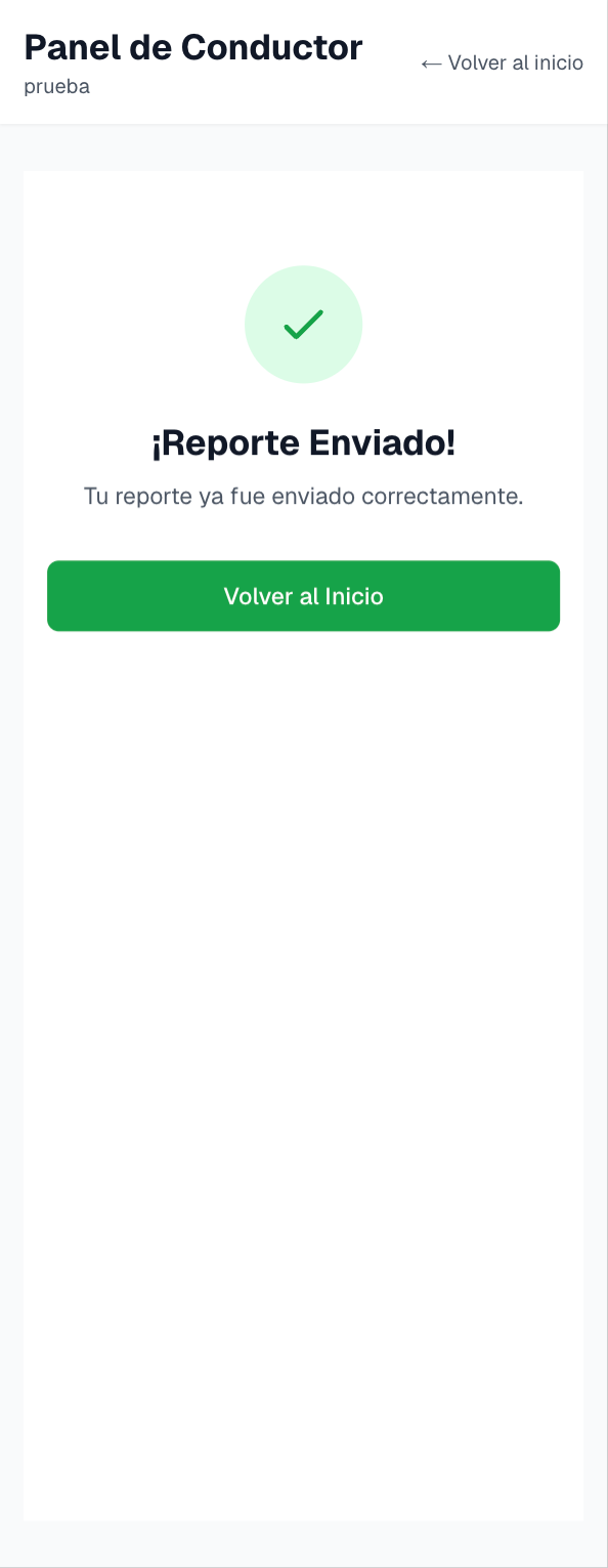 Entrega - Reporte enviado