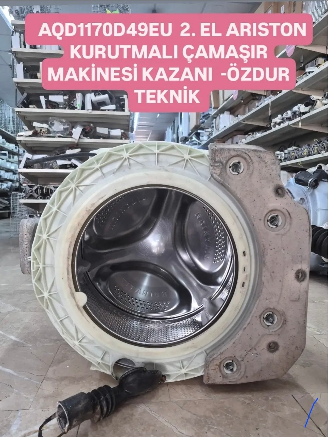 AQD1170D49EU Ariston Kurutmalı Çamaşır Makinesi Kazanı (Temiz 2. El Çıkma) - ÖZDUR TEKNİK — görsel 1