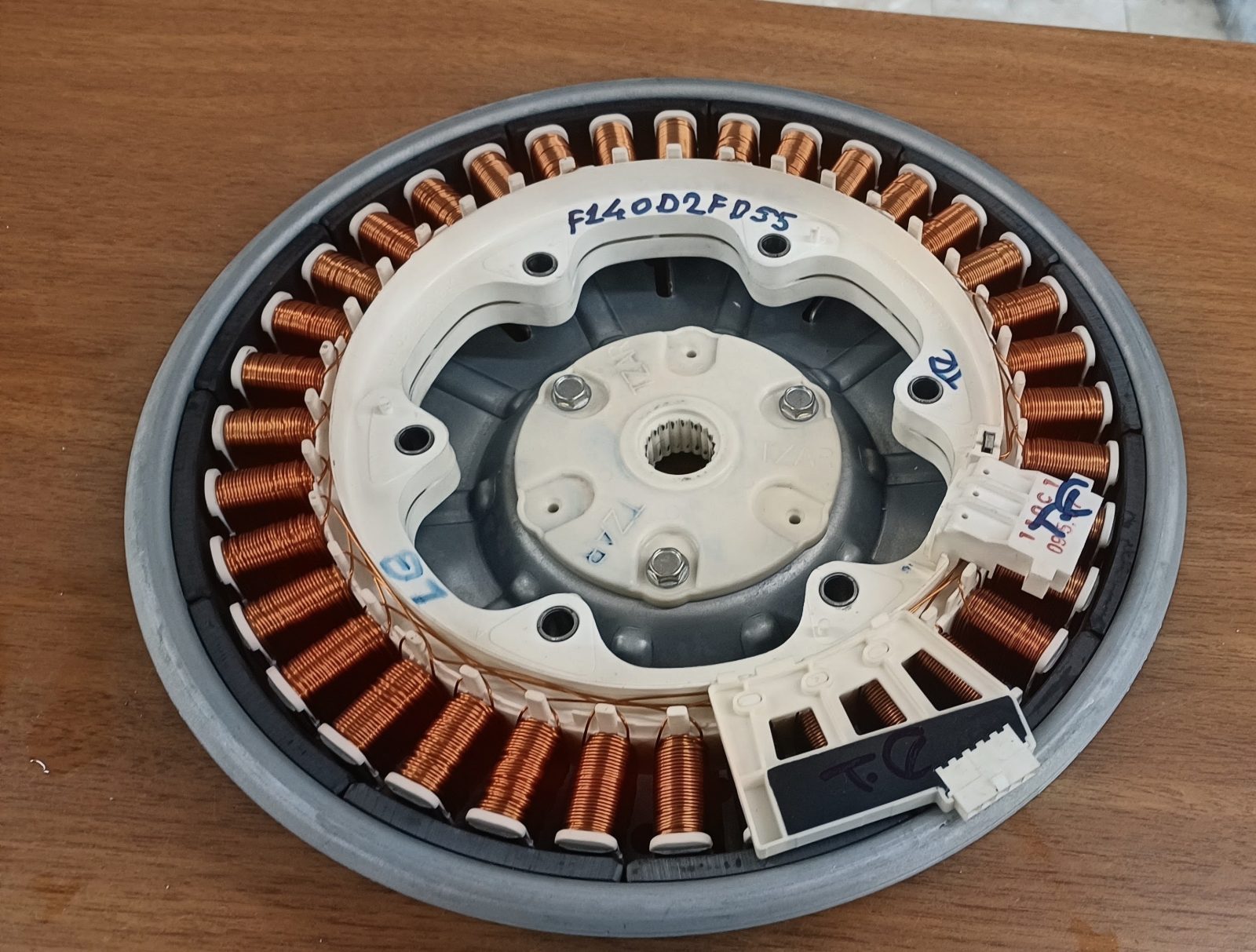 LG Direct Drive Inverter Motor Statoru - F1402FDS5 Orijinal Çıkma / Yedek Parça — görsel 1