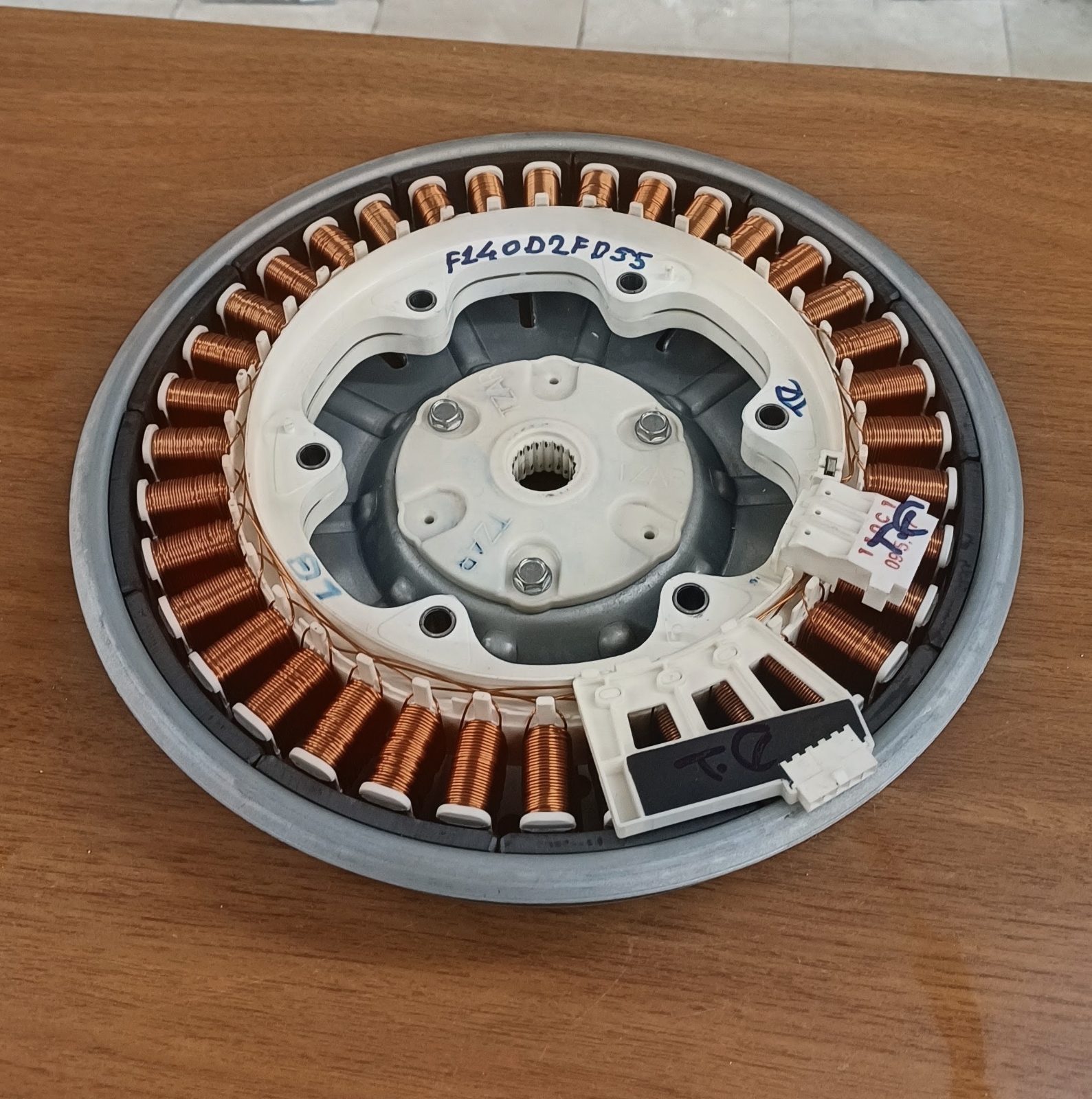 LG Direct Drive Inverter Motor Statoru - F1402FDS5 Orijinal Çıkma / Yedek Parça — görsel 2