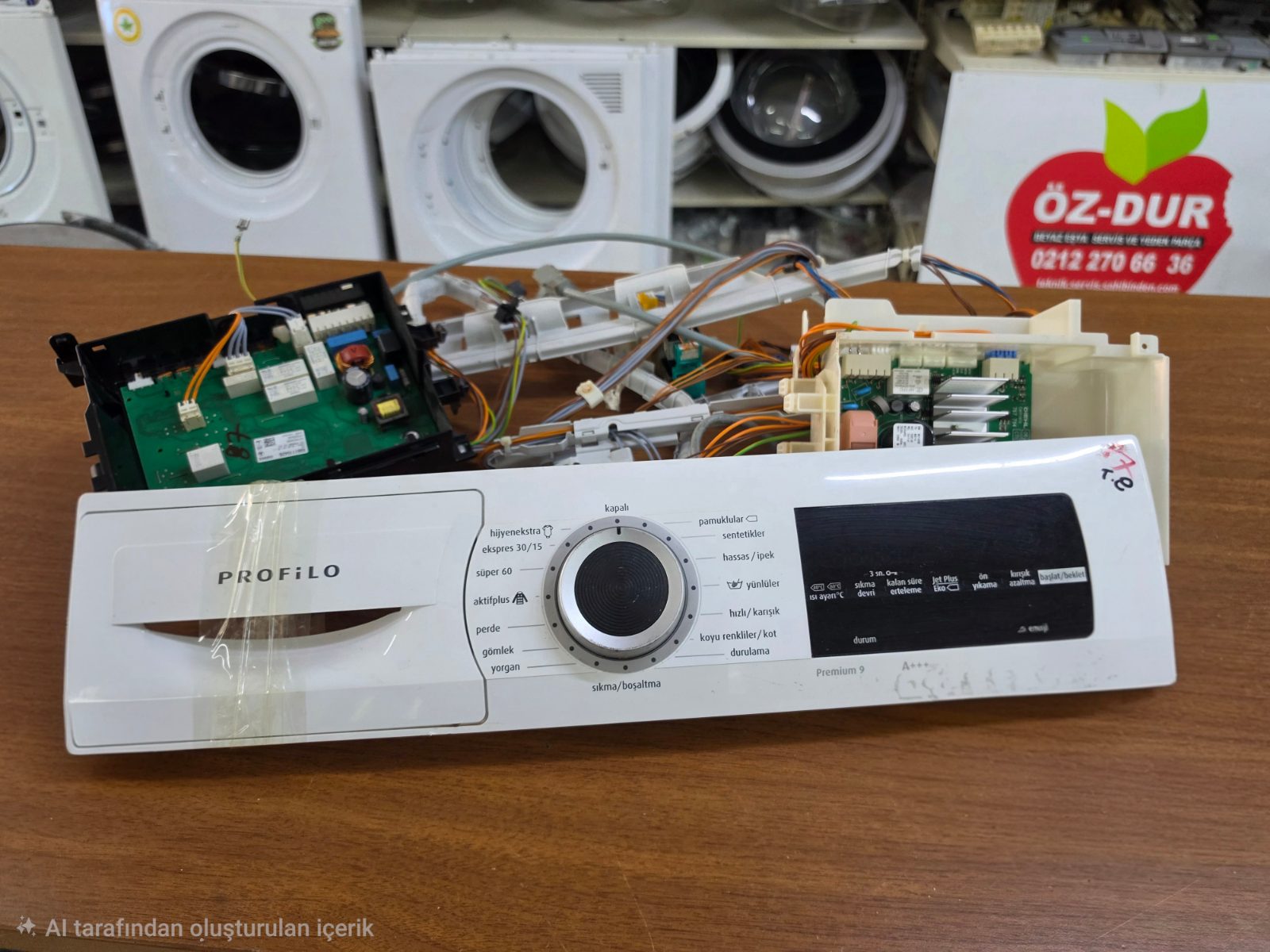 Profilo Premium 9 Çamaşır Makinesi Ön Panel, Ekran ve Elektronik Kart Seti (Orijinal Çıkma) — görsel 2