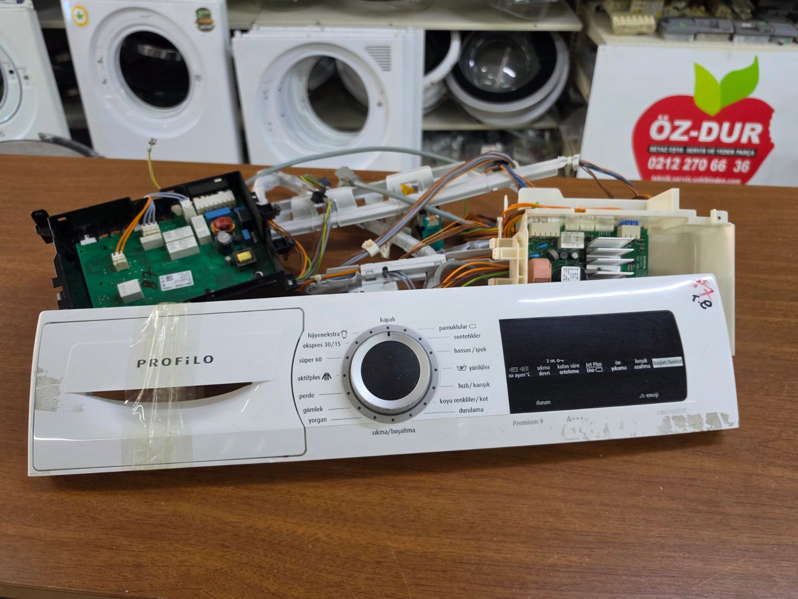 Profilo Premium 9 Çamaşır Makinesi Ön Panel, Ekran ve Elektronik Kart Seti (Orijinal Çıkma) — görsel 3