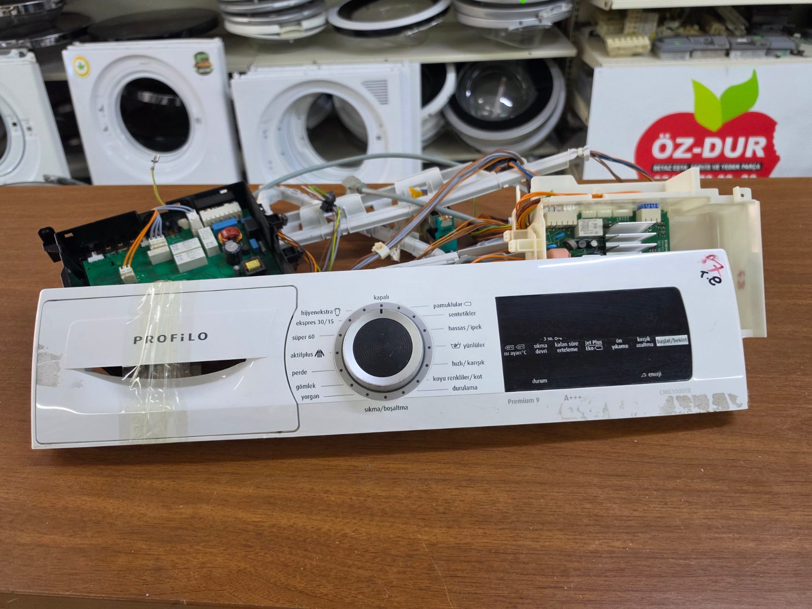 Profilo Premium 9 Çamaşır Makinesi Ön Panel, Ekran ve Elektronik Kart Seti (Orijinal Çıkma) — görsel 6