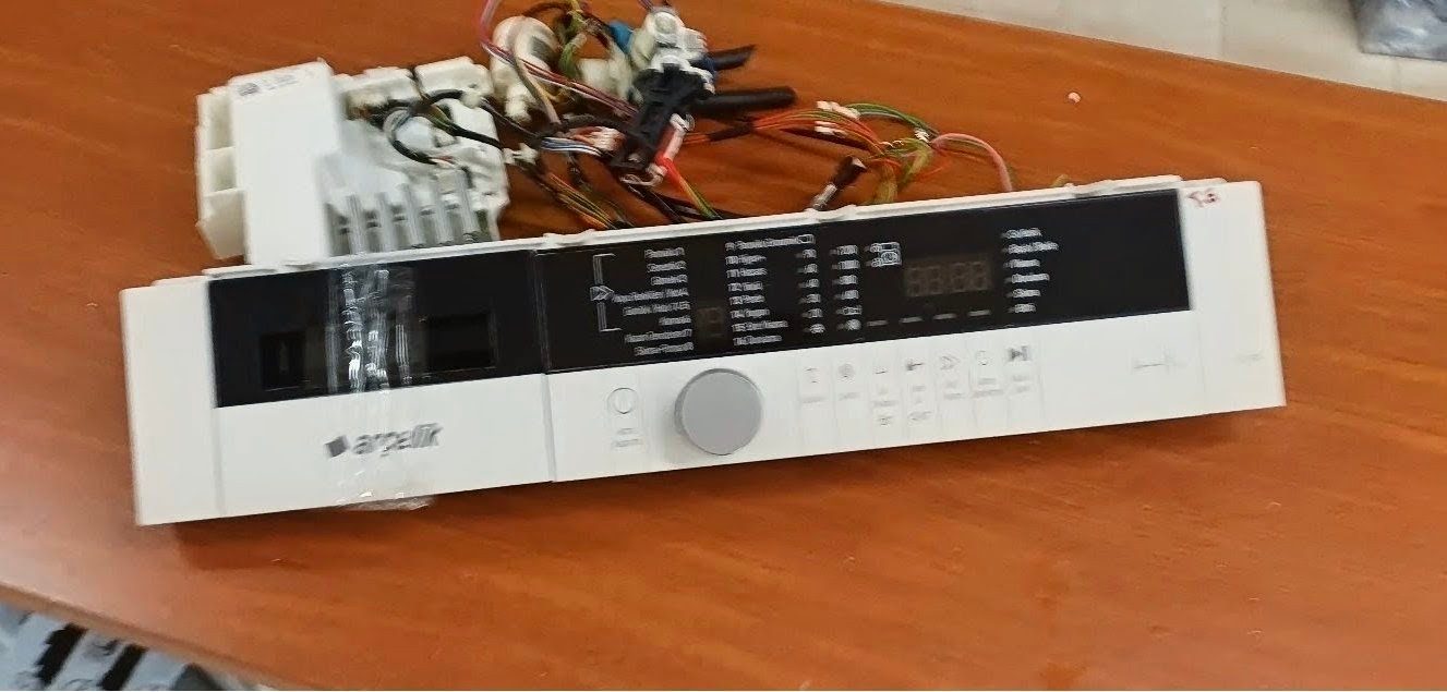 Arçelik 9103 YP Çamaşır Makinesi Beyin Kartı + Ön Pano + Kablo Tesisat Grubu (Orijinal) — görsel 1