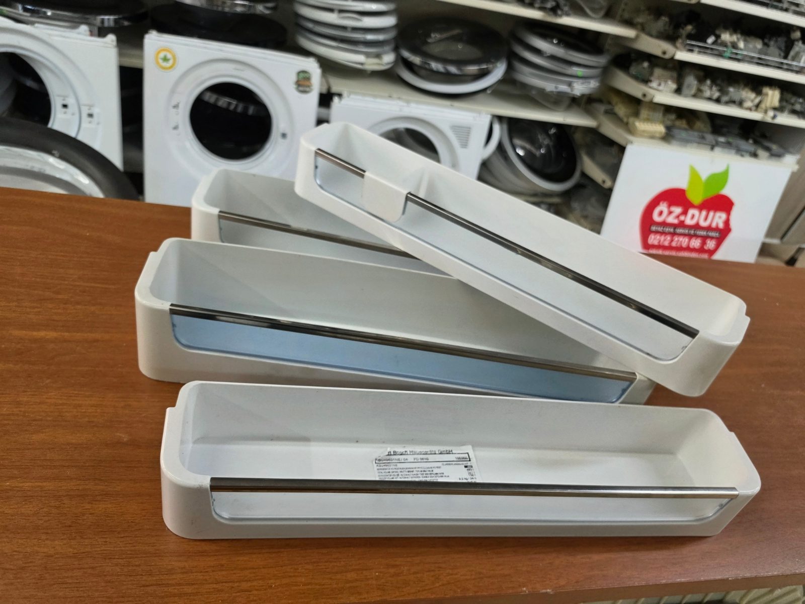 Bosch Siemens KSU49631NE Buzdolabı Kapı Şişelik Rafı - Orijinal Temiz — görsel 1