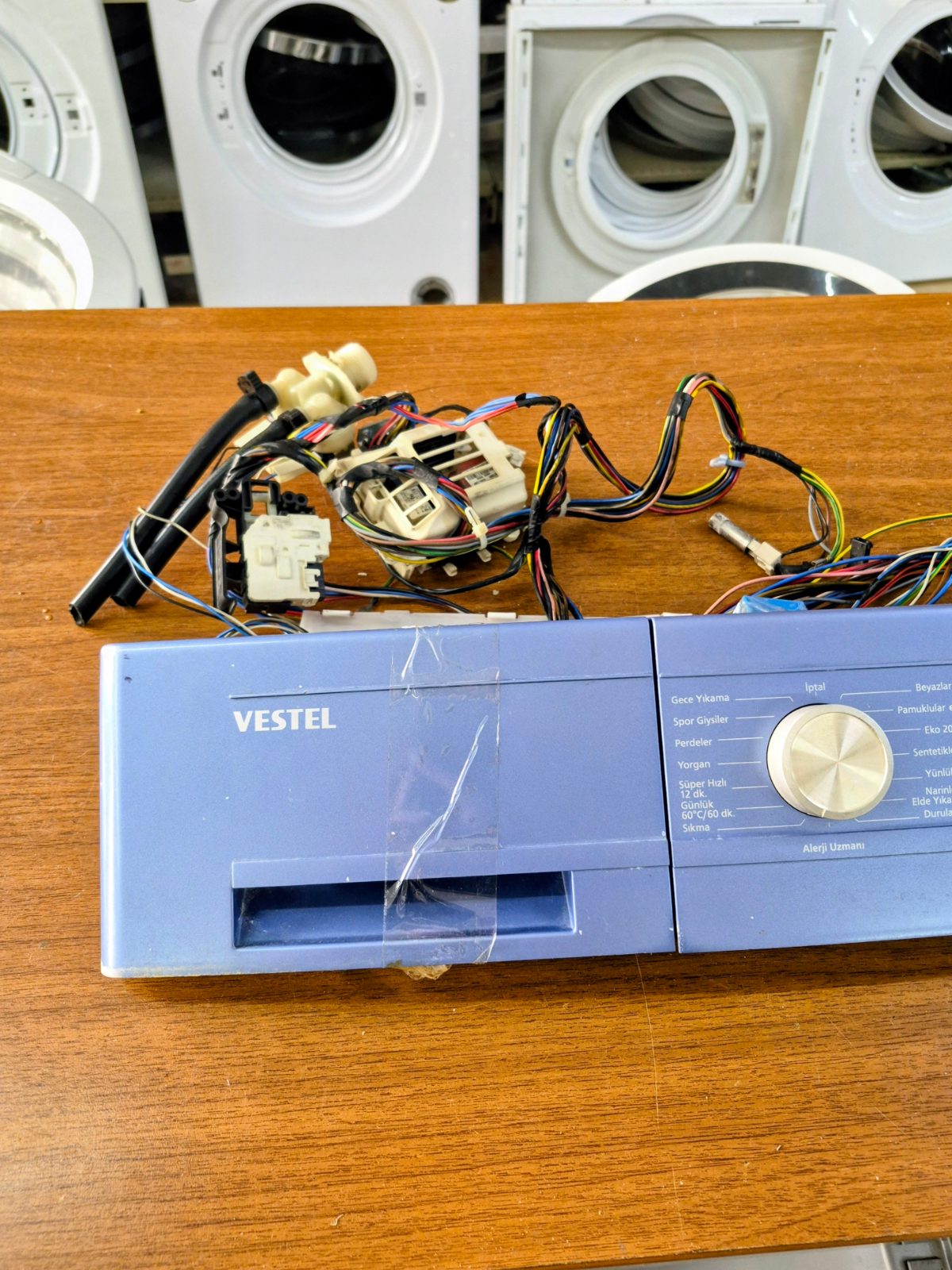 VESTEL Çamaşır Makinesi HIZLI 9812 TME Orijinal Ön Panel ve Kart (Mavi) — görsel 3