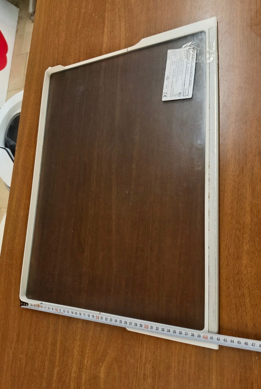 Bosch KSU49630NE /06 Sebzelik Üstü Cam Çerçeve Raf Original — görsel 2