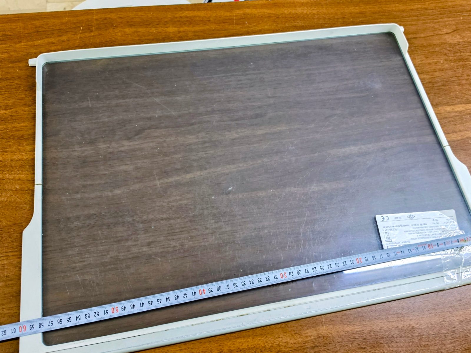 Bosch KSU49630NE /06 Sebzelik Üstü Cam Çerçeve Raf Original — görsel 3