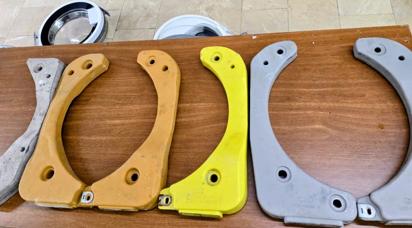 Samsung Çamaşır Makinesi Ön Denge Betonları / Taşları - Sağ ve Sol Taraf — görsel 5