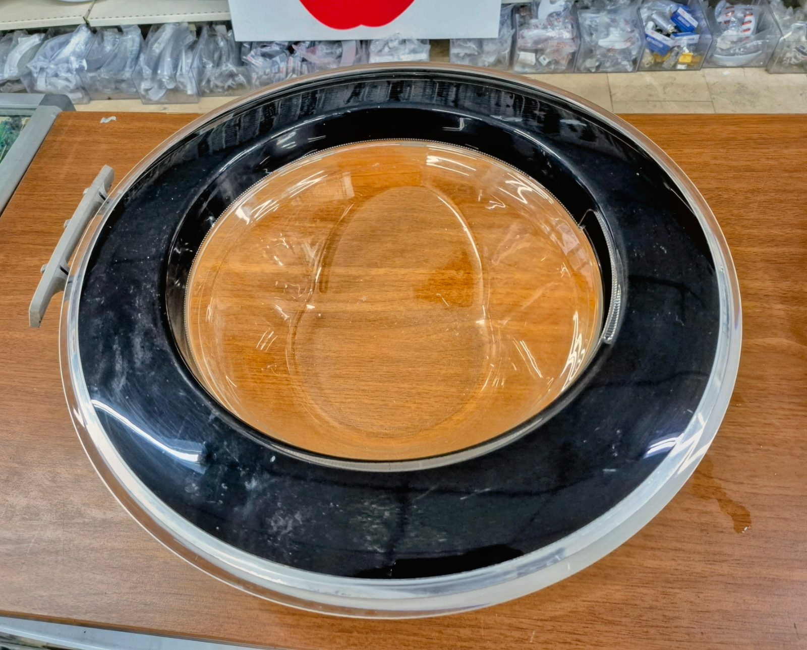 Samsung WW90J5260GS Orijinal Çamaşır Makinesi Kapağı (Siyah - Şeffaf)
