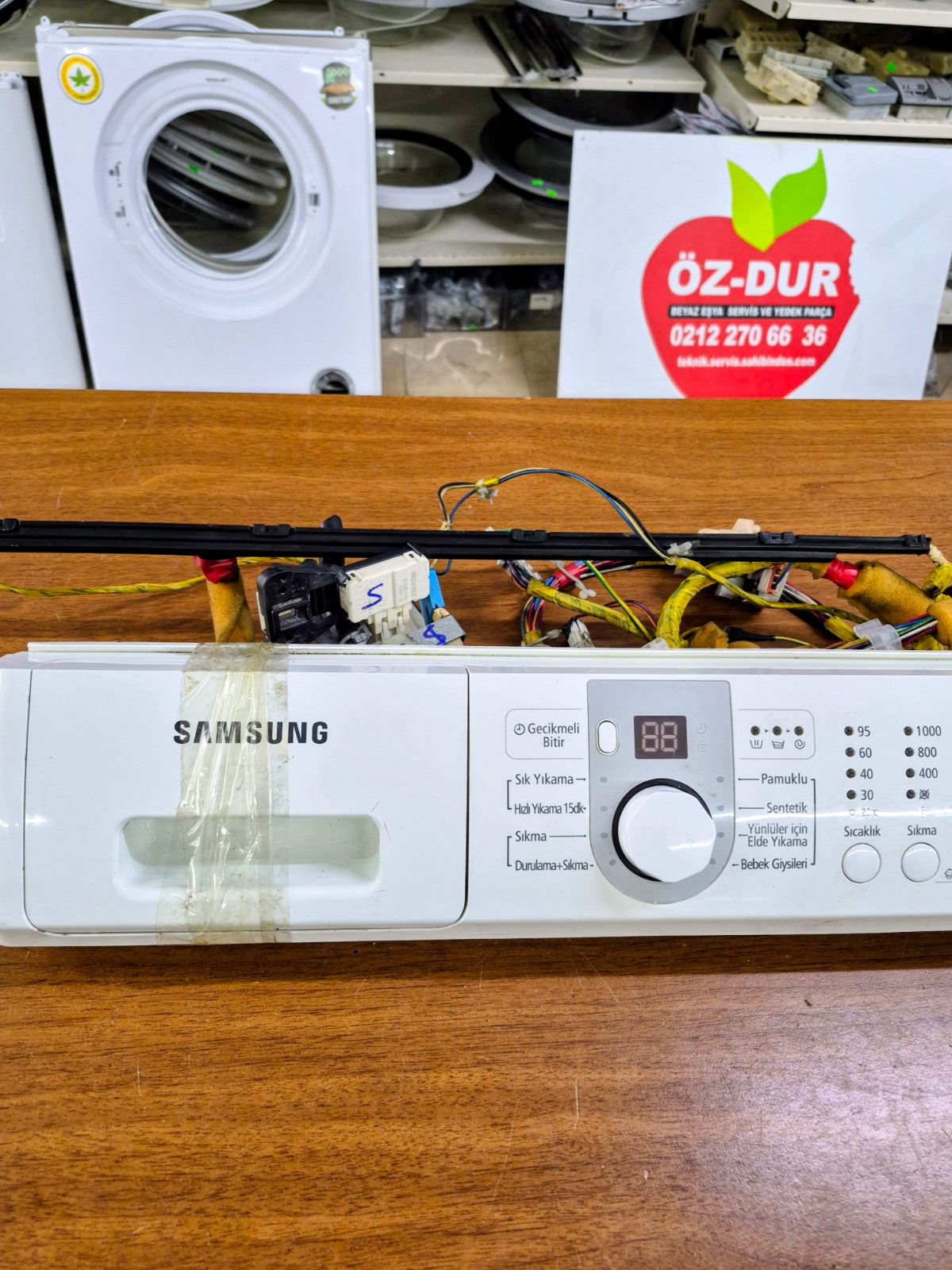 Samsung WF0600NCW Çamaşır Makinesi Ön Panel Kart Tesisat Tam Set — görsel 4