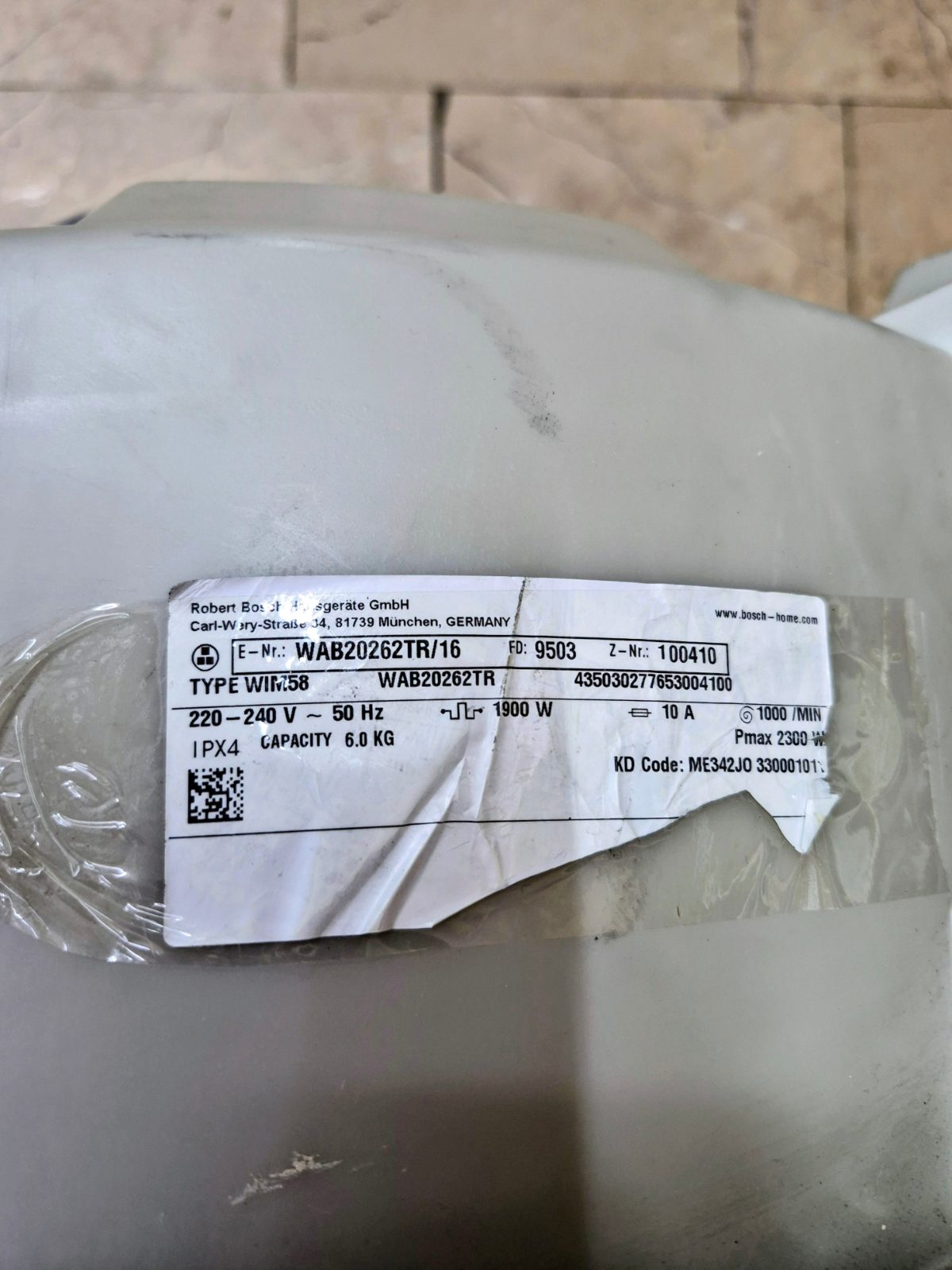 Bosch WAB20262TR/16 Uyumlu Komple Çamaşır Makinesi Kazanı 5 -6 kg — görsel 4